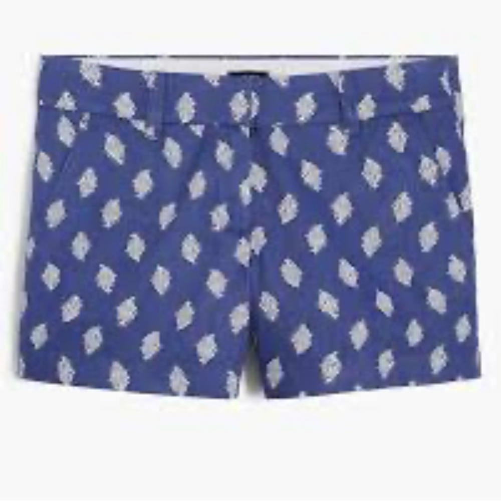 J. Crew floral classic chino short Women Size 6 Preppy